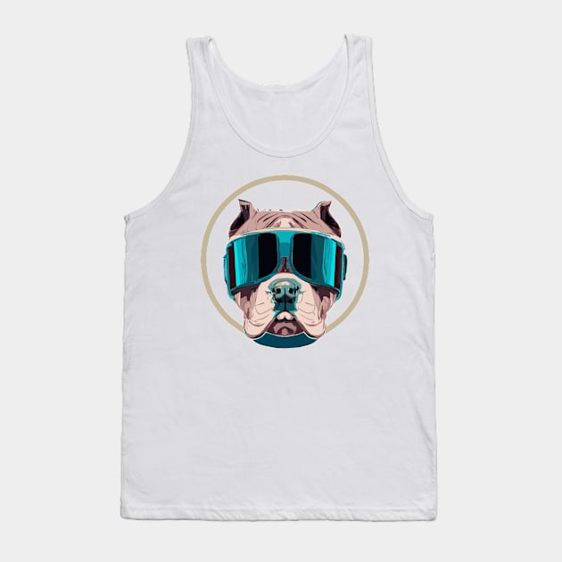 Futuristic Pit Bull Dog Lover Terrier Tank Top by BetterManufaktur